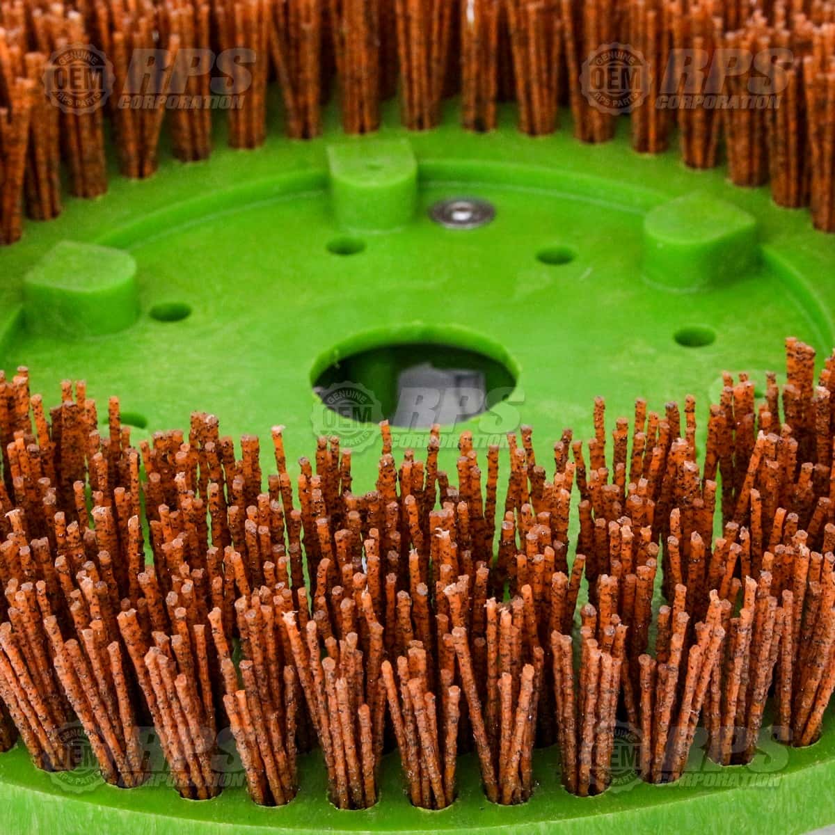 14-382SS - Brush, Super-Grit, 14",8-Lobe Green 