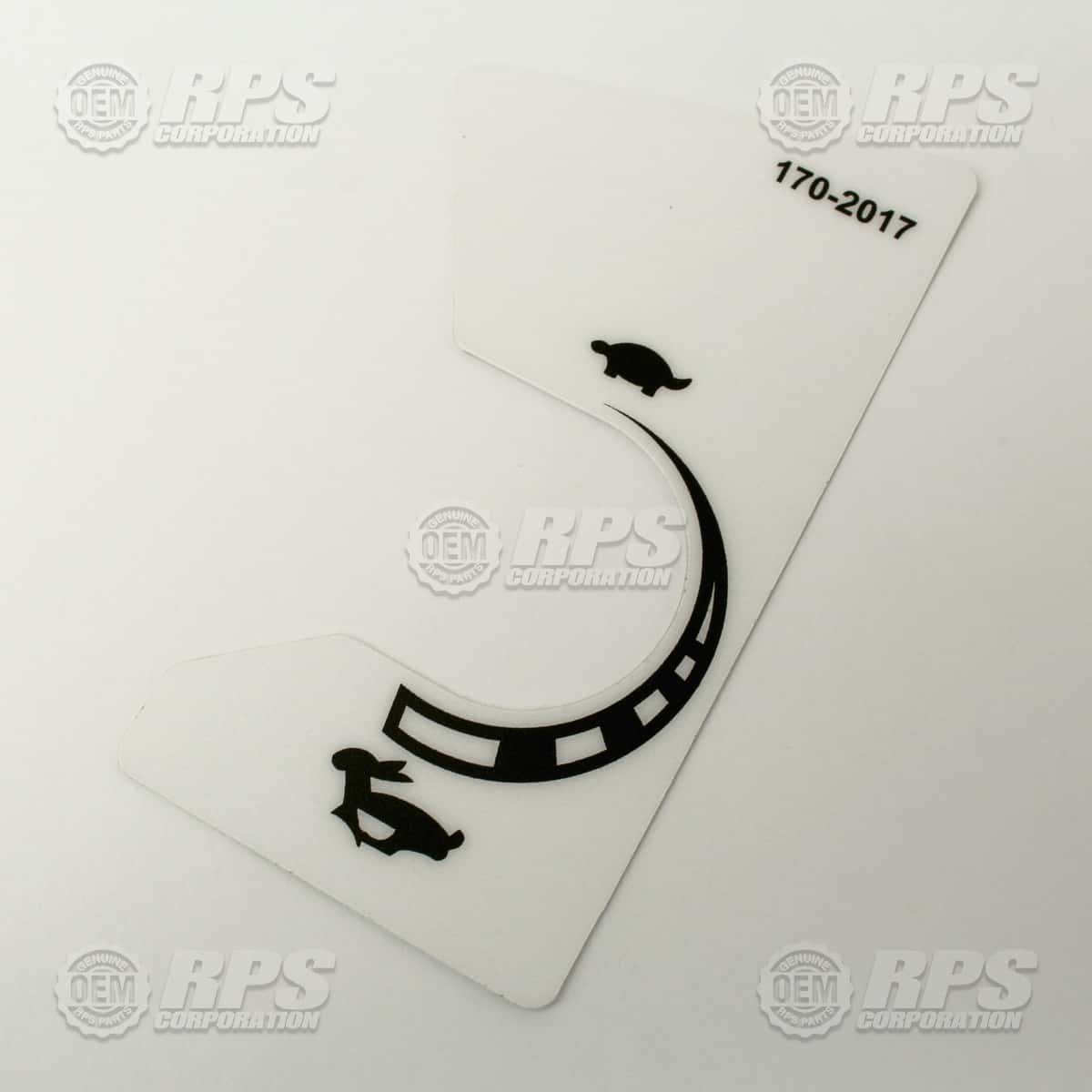 170-2017 - Decal, Speed Control 