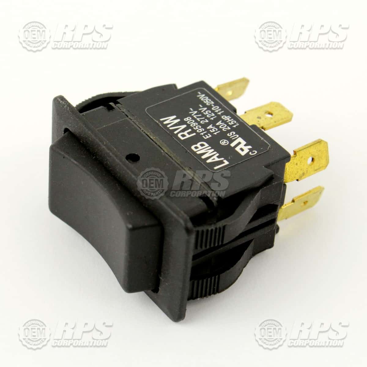 170-2330 - Switch,Rocker,Black,DPDT MOM-OFF-MOM 