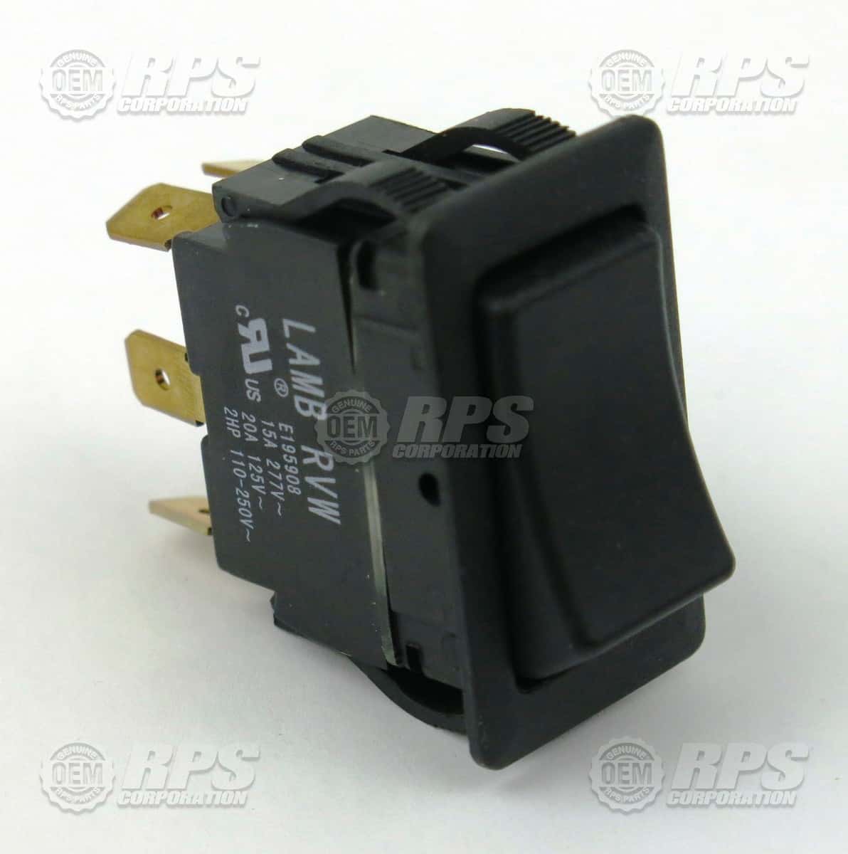 170-2340 - Switch,Rocker,Black,DPDT ON-ON 