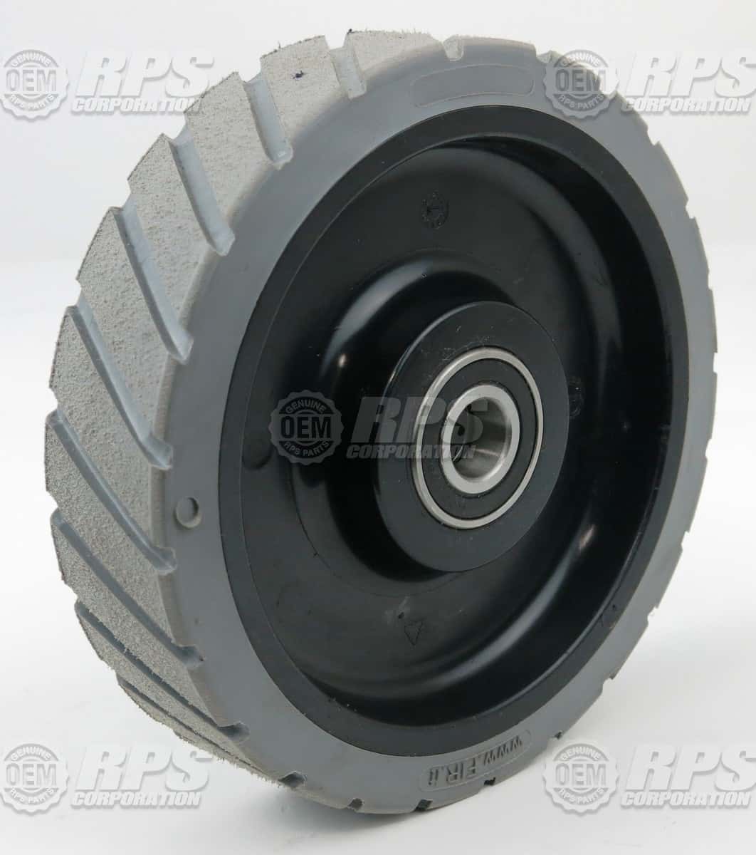 170-6160 - Tire, Grey, Poly, 8" OD x 3" W w/ Bearing 