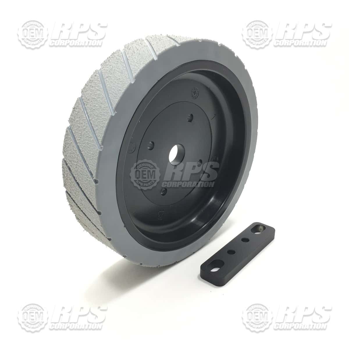 170-6199 - Tire, Grey, Poly, 8" OD x 2" W W/Treads and Shim For Transaxle
