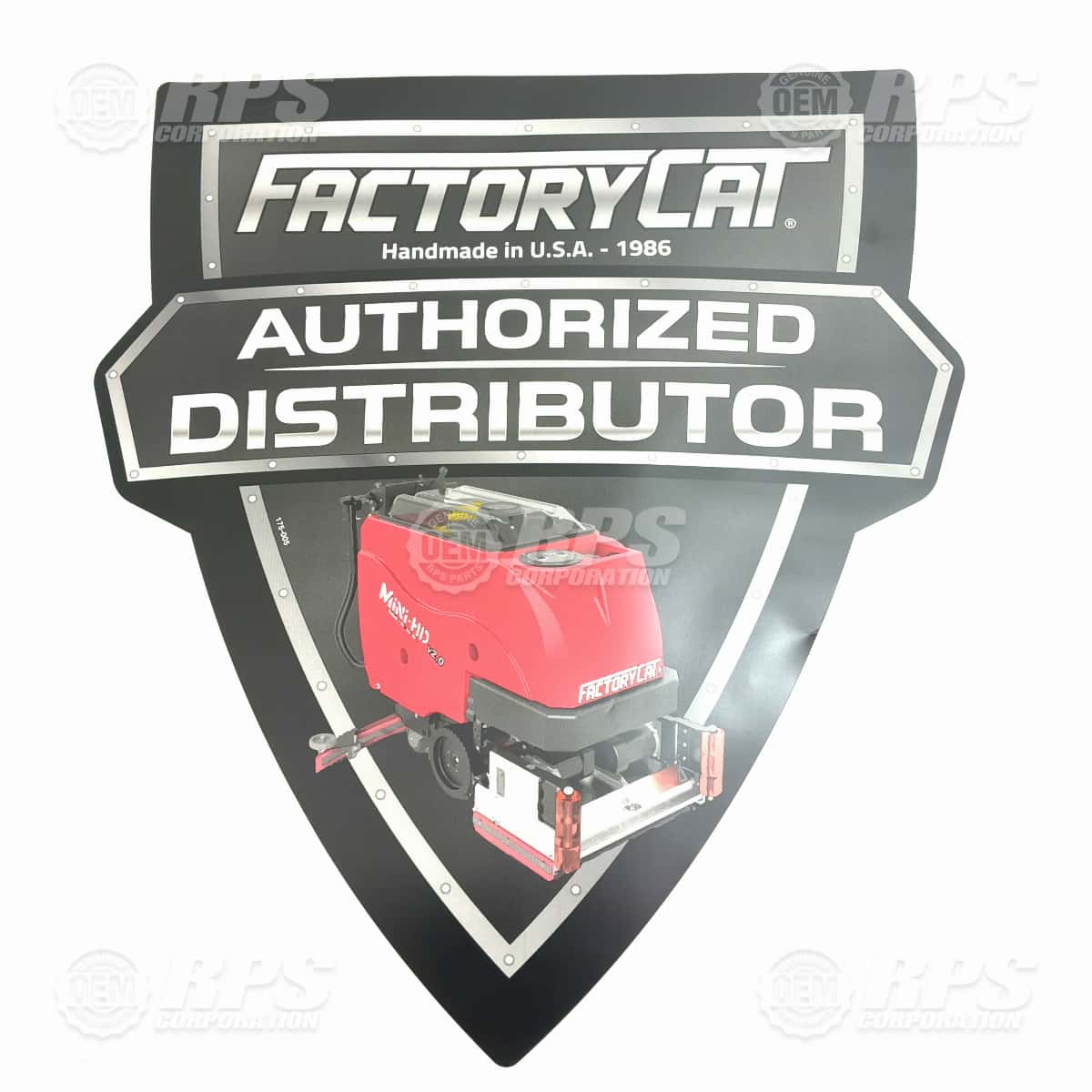 175-005 - Large FactoryCat Authorized Distributor Decal 