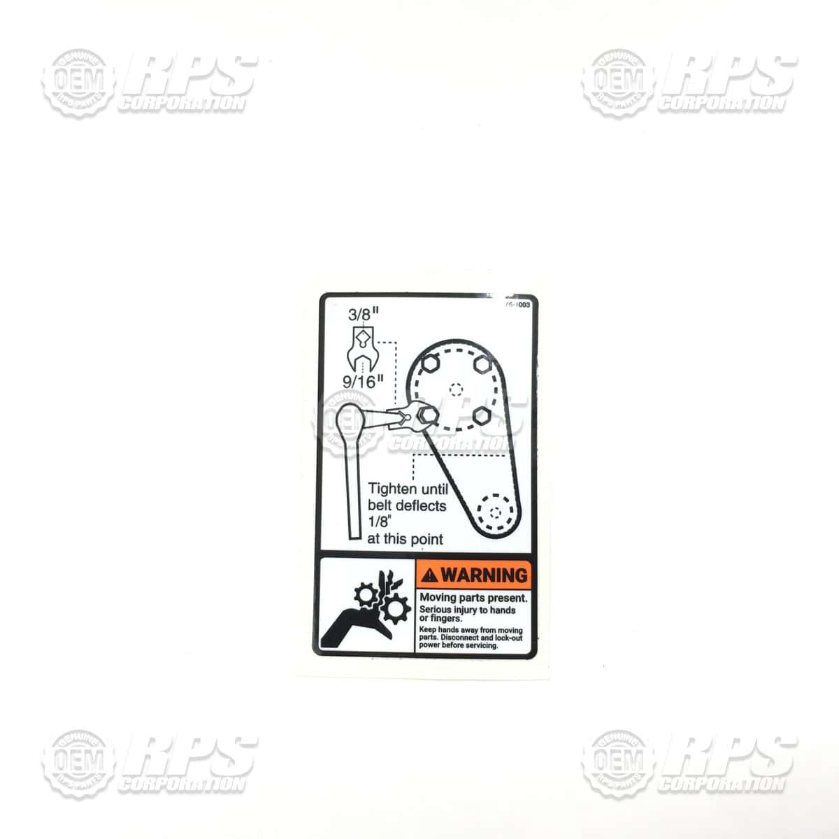 175-1003 - Decal, Cylindrical Belt 