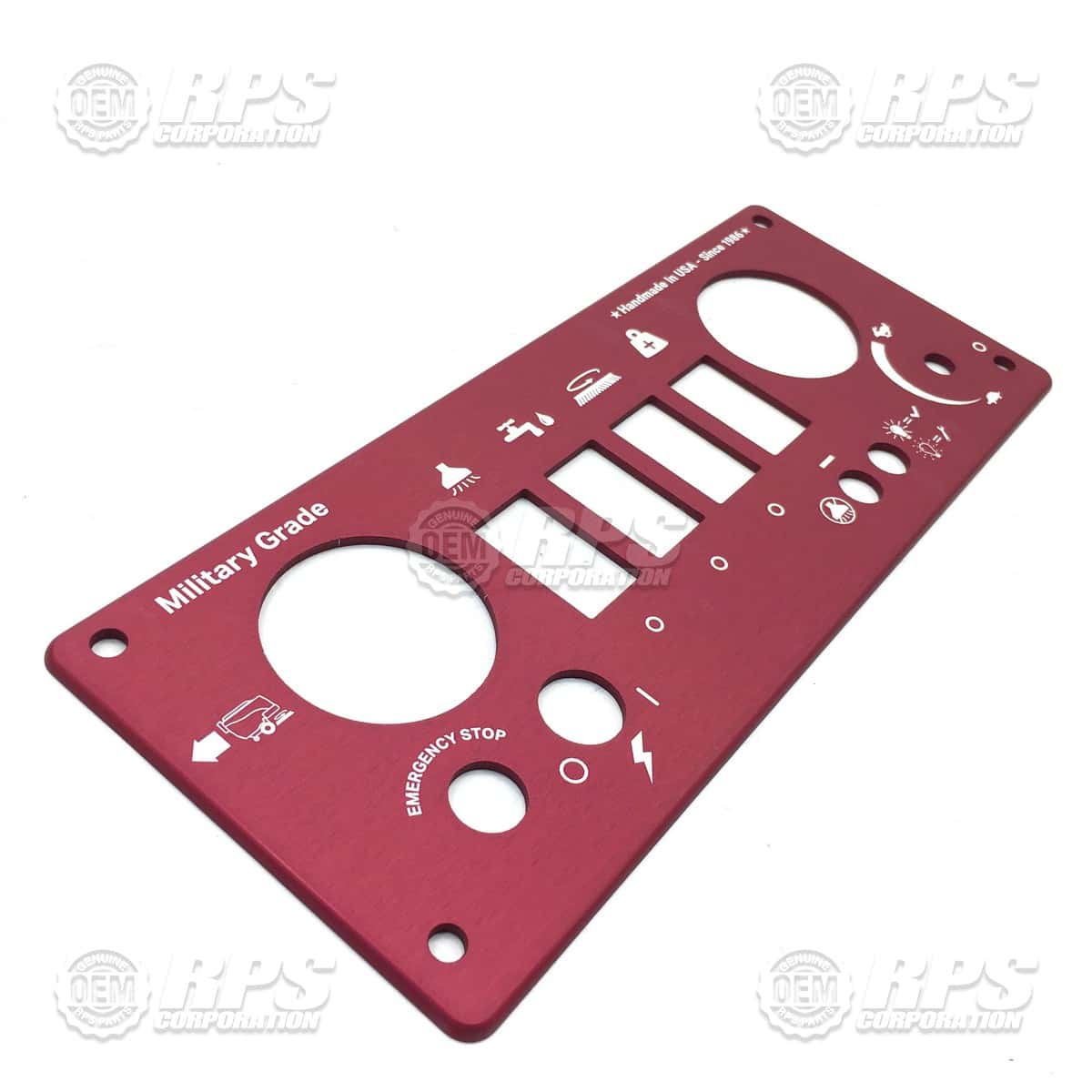 175-2022 - Control Panel Top, Rental, Red 