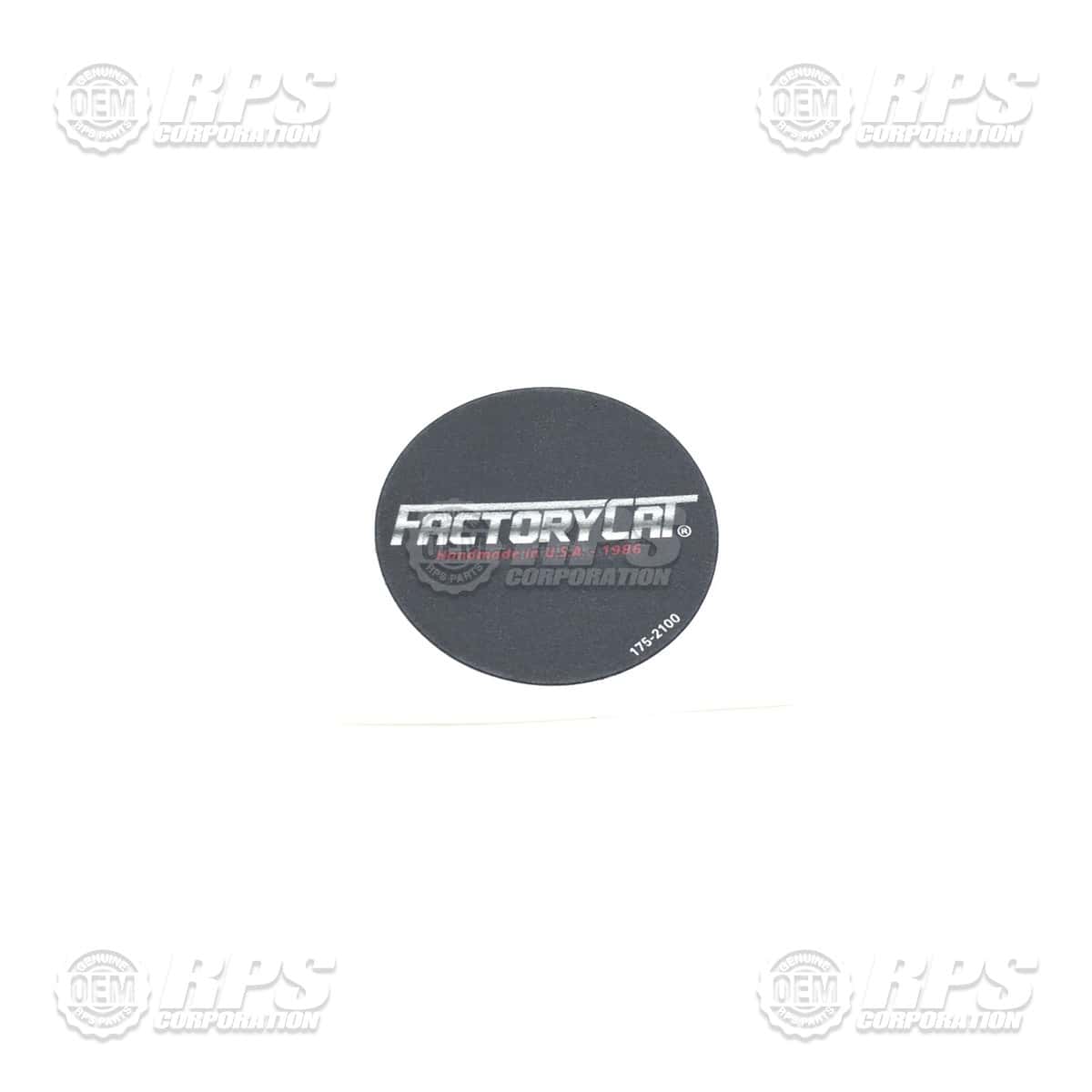 175-2100 - Decal, Steering Wheel, FactoryCat 