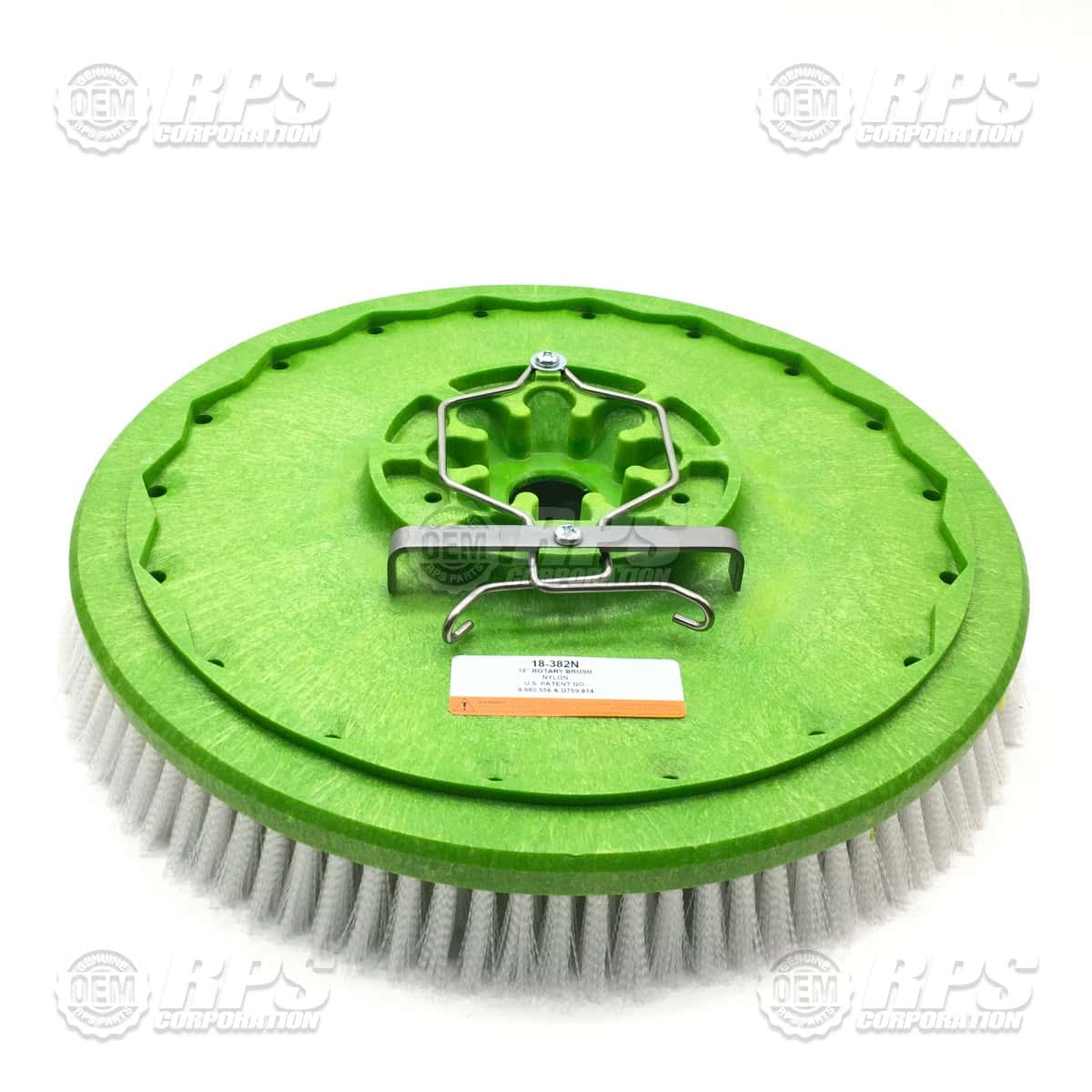18-382N - Brush,Nylon,18, 8-Lobe Green 