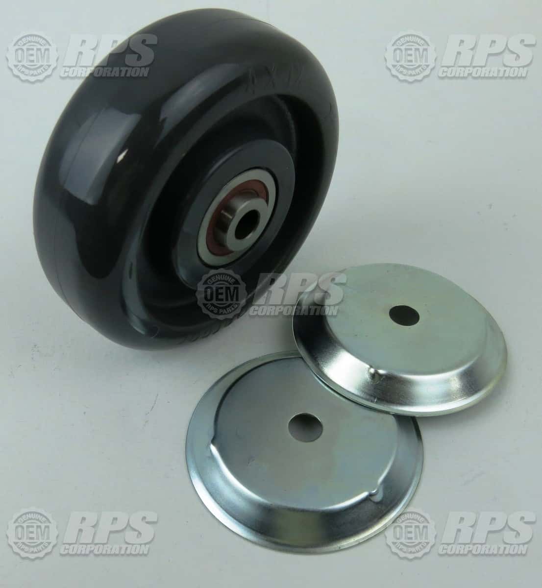 190-3020 - Wheel,4"ODx1.25"W,Poly,Grey 
