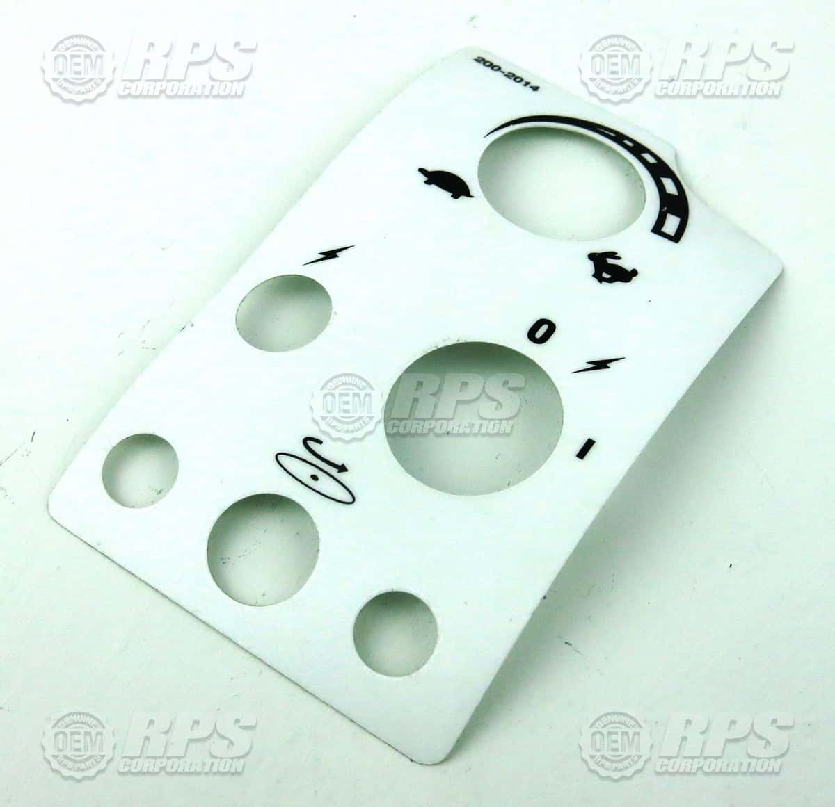 200-2014 - Decal,200 Control Panel,Side 