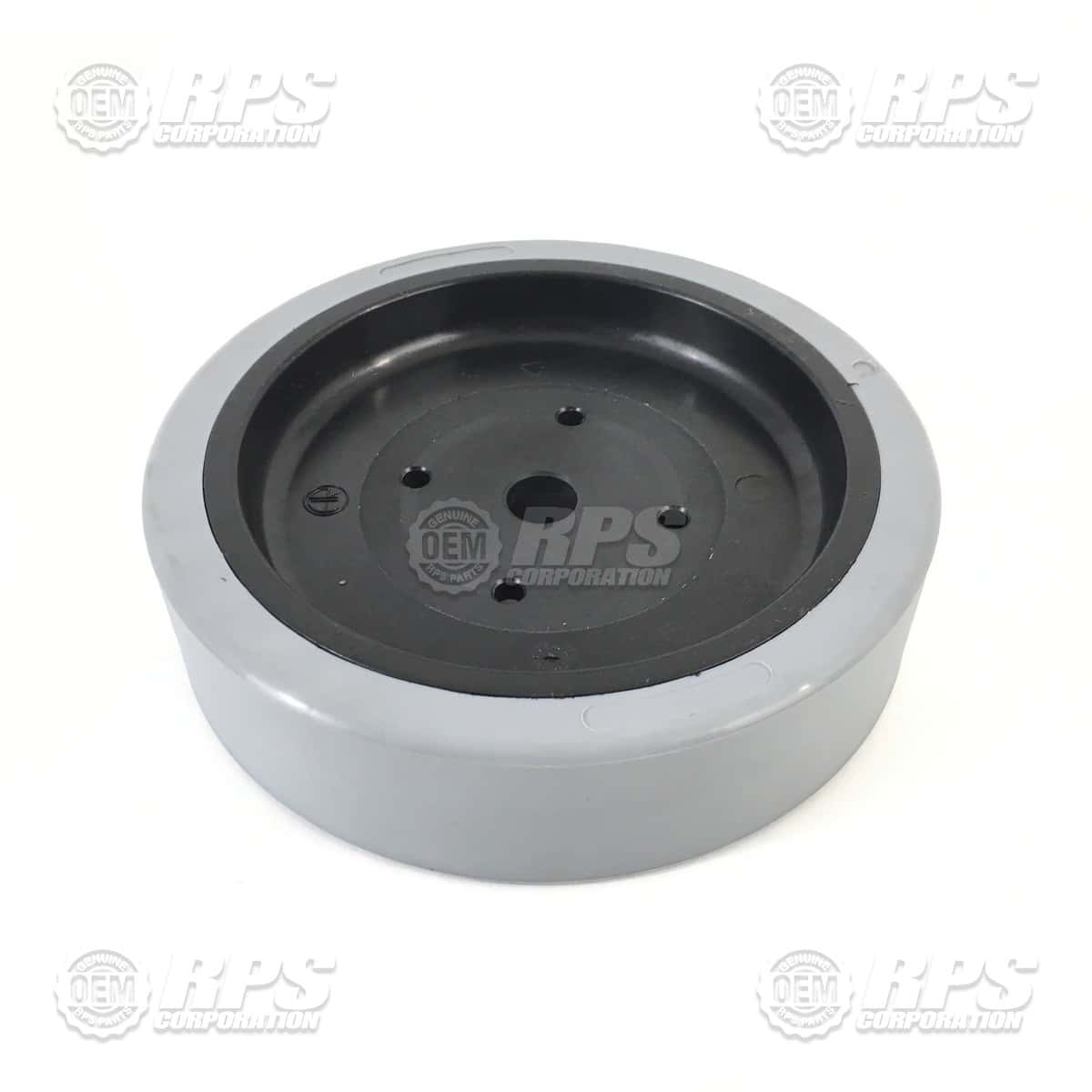 200-6180 - Tire, Gray, Poly, 8" OD x 3" W Smooth 