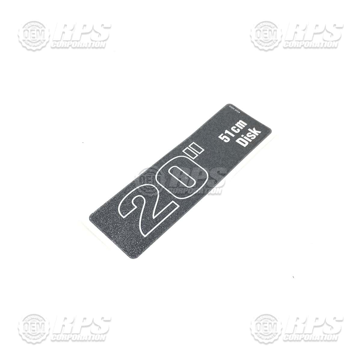 260-020D - Decal, 20 Disk 