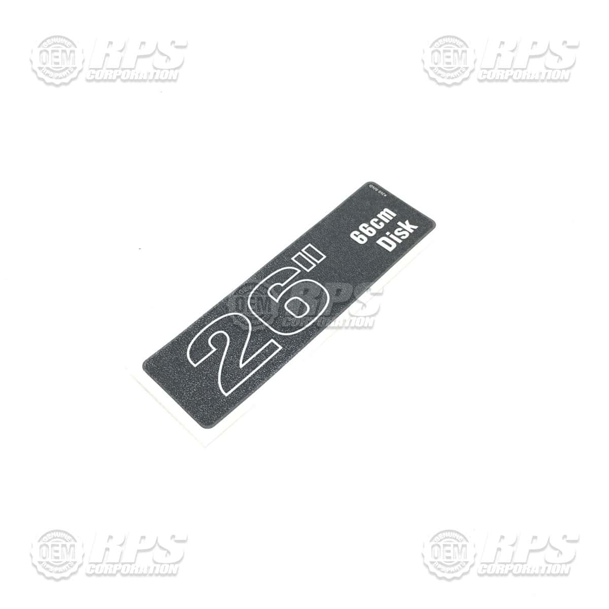 260-026D - Decal, 26 Disk 