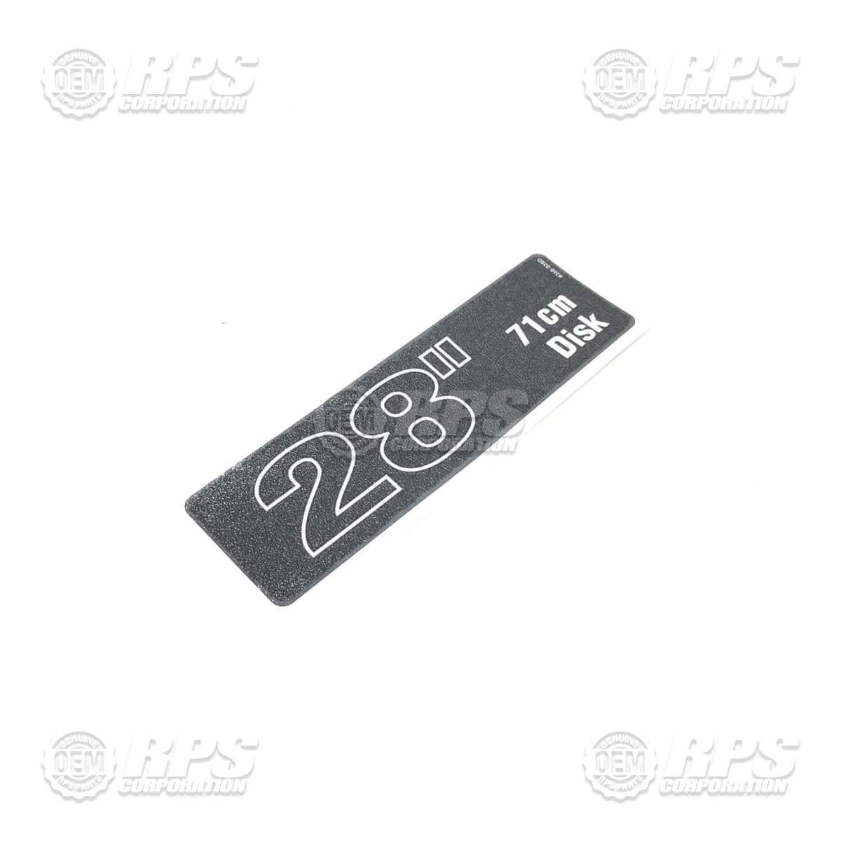 260-028D - Decal, 28 Disk 