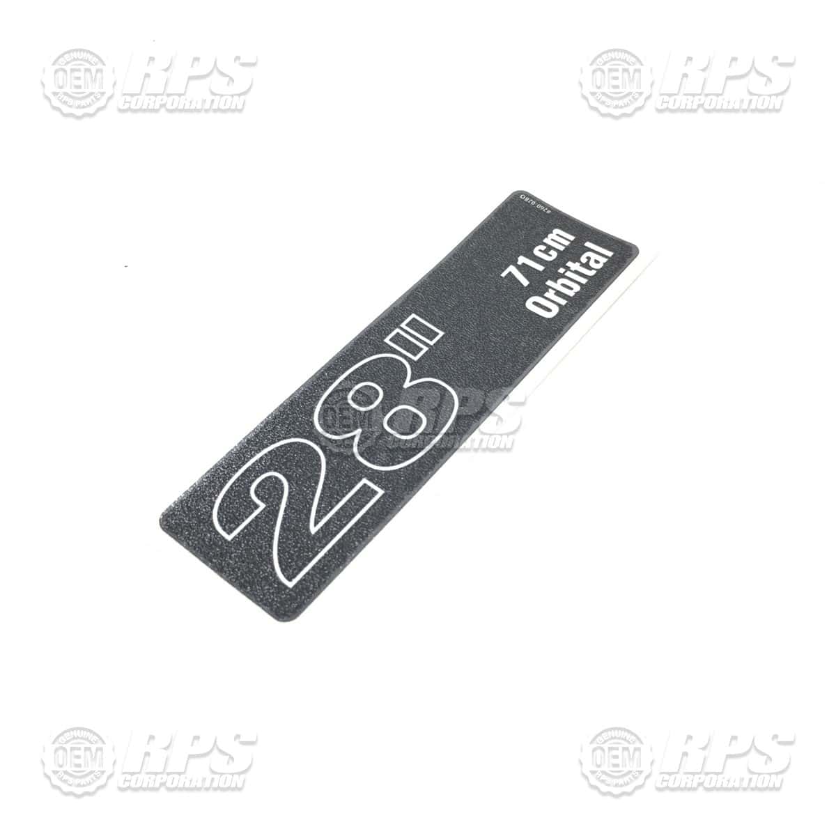 260-028O - Decal, 28 Orbital 