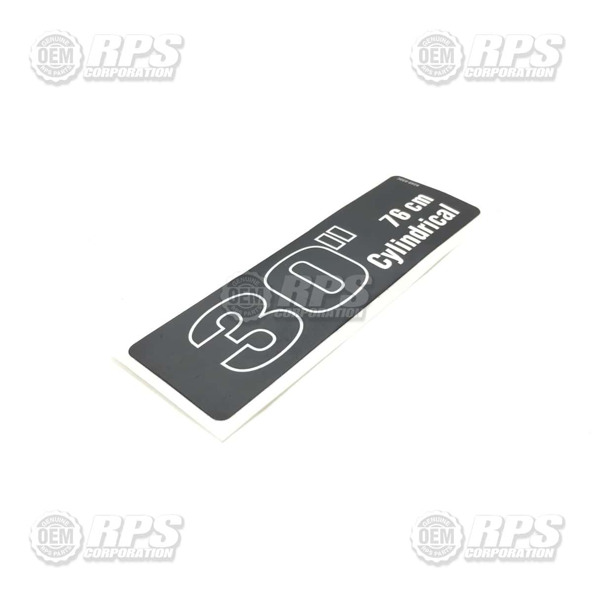 260-030C - Decal, 30 Cylindrical 