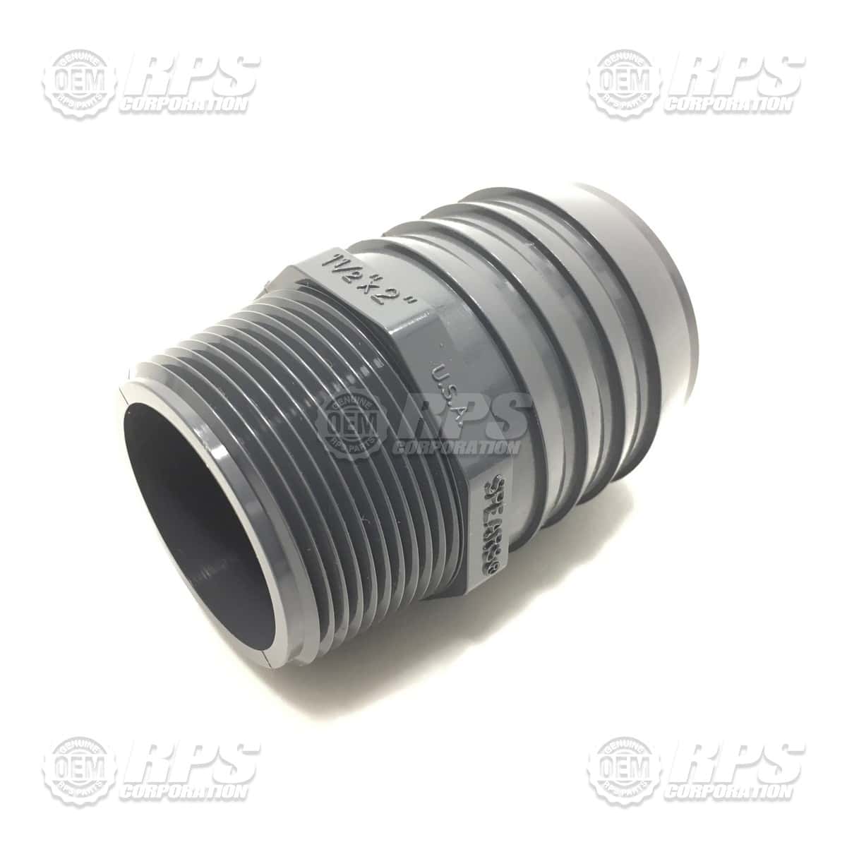 260-1210 - Fitting, 2 NPT X 1-1/2 Barb Male, Nylon 