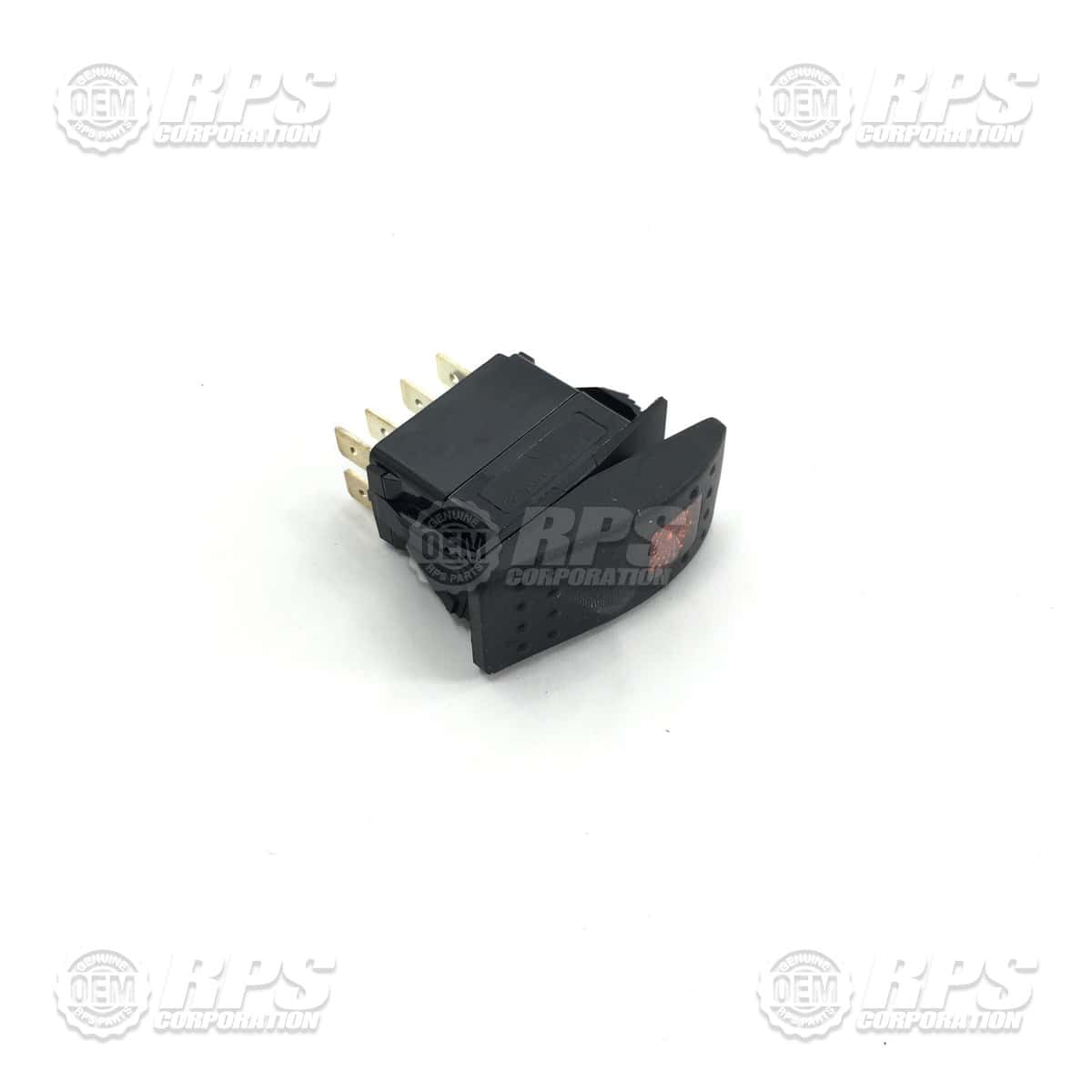 260-2350A - Switch,Rocker,Amber,DPDT ON-ON 