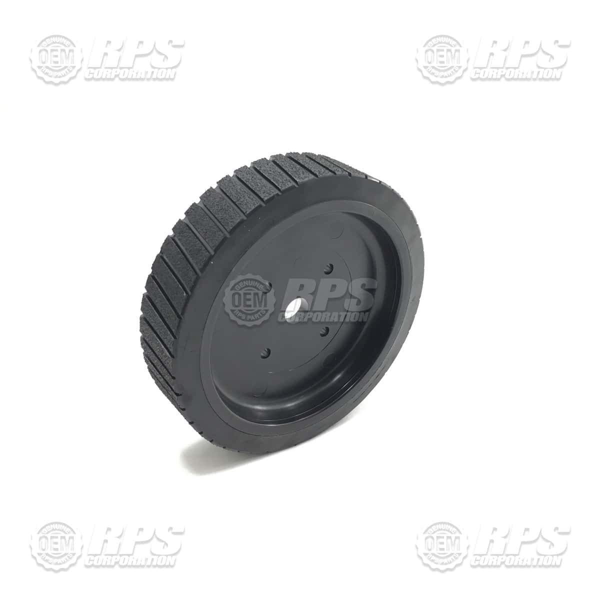 260-9191 - Tire, Black, Poly, 8" OD x 2" W Treaded