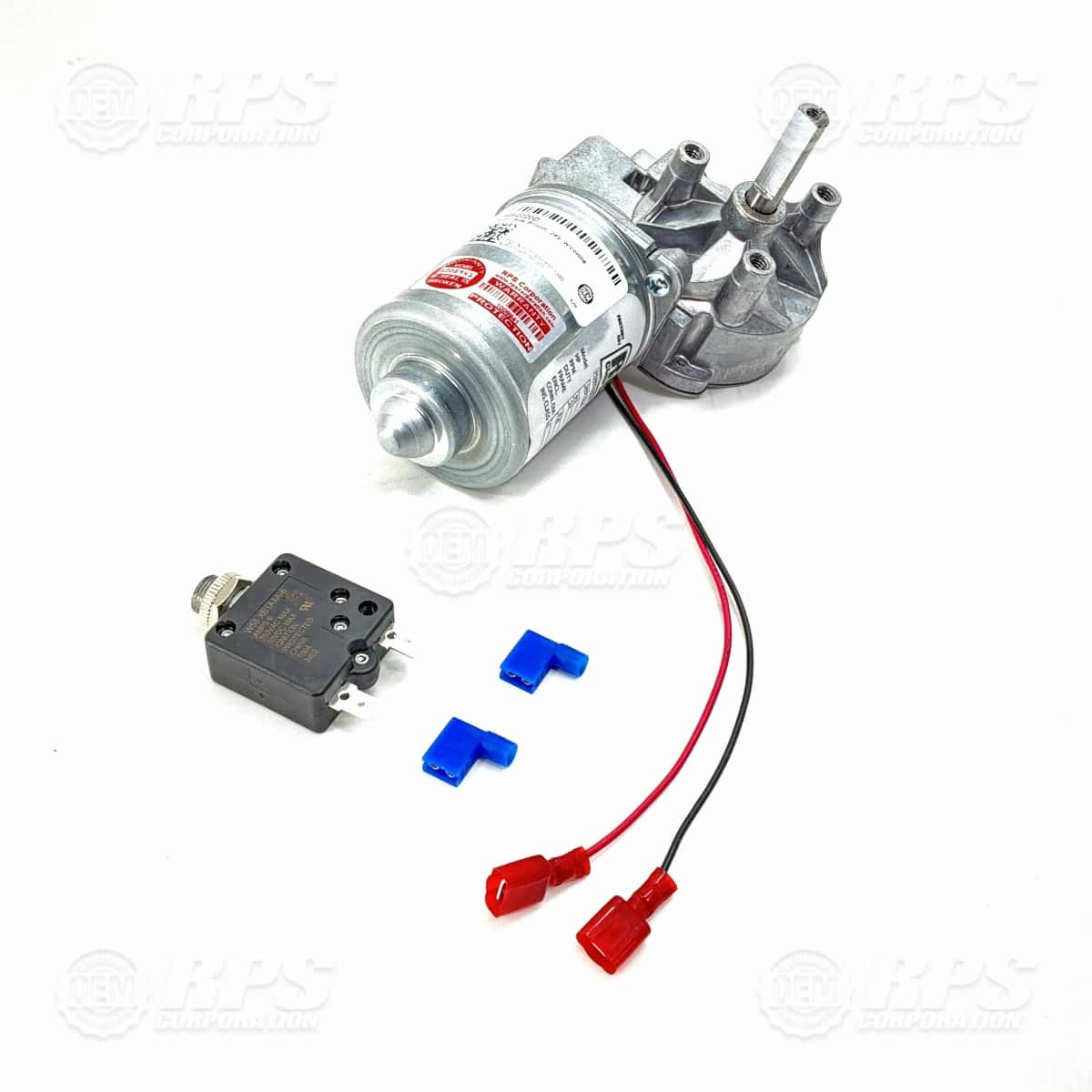 349-2220D - Motor,Side Broom, 24V, w/connectors 