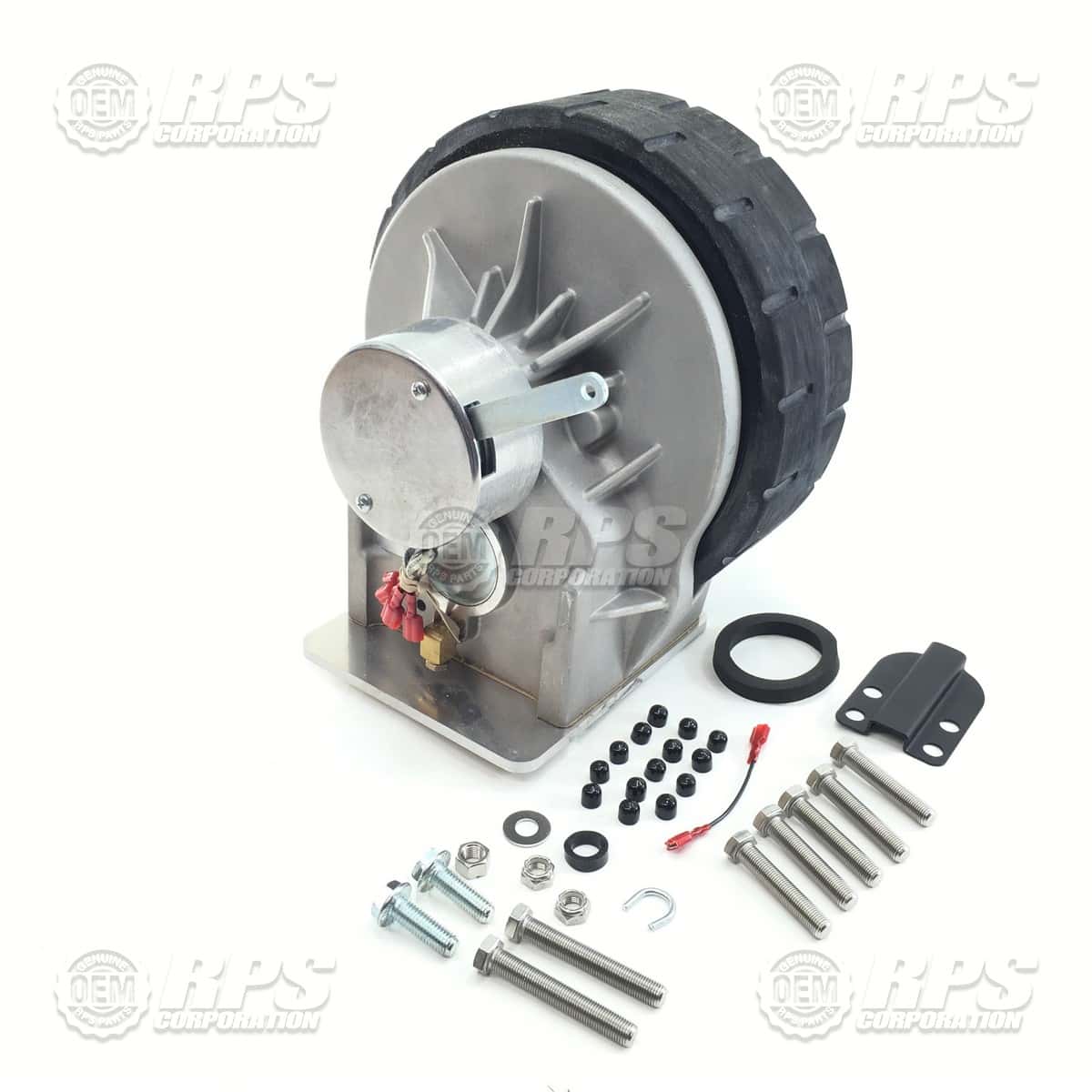 349-7310D - Drive,Front Wheel,10",24v HytraqTire W/ Motor Guards