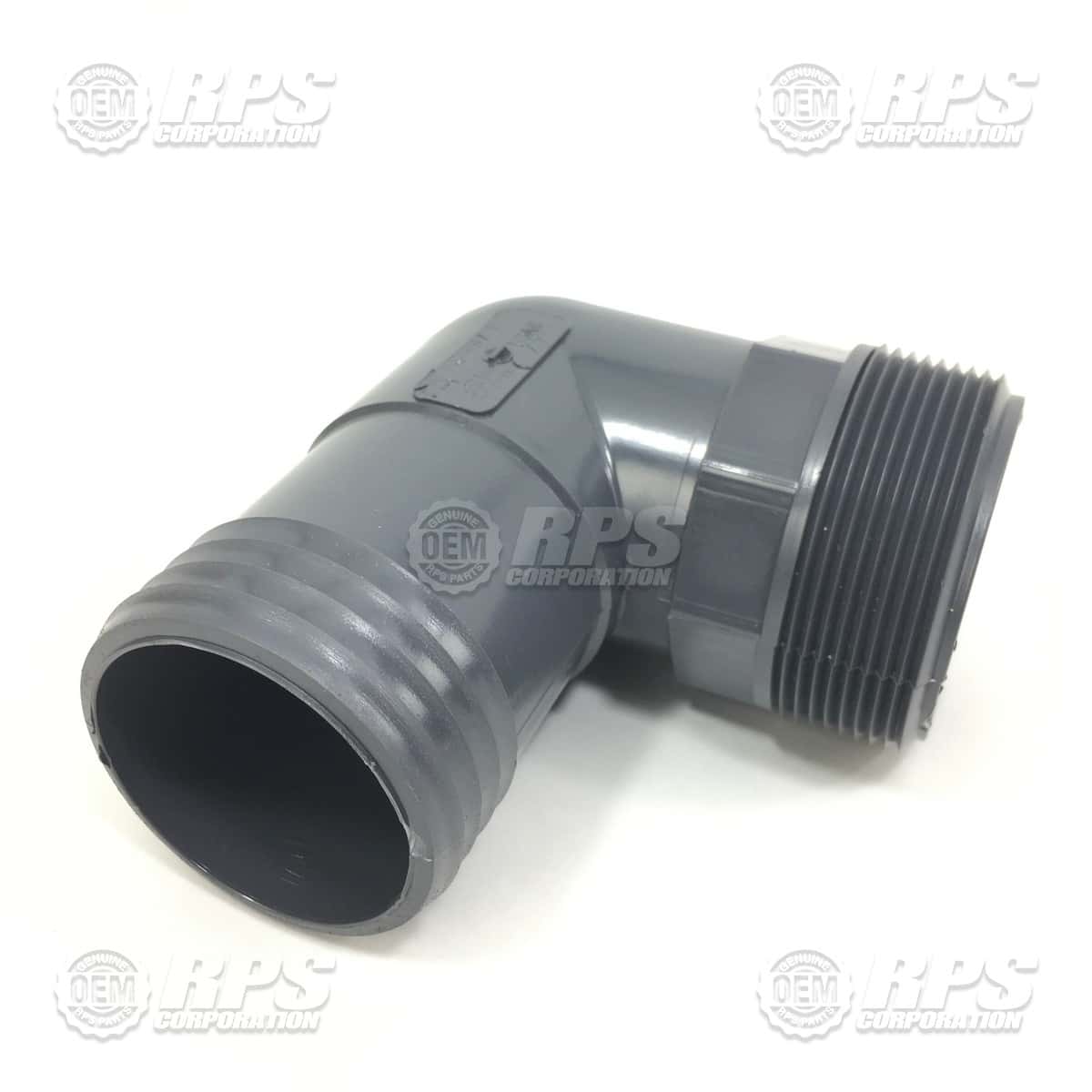 38-704 - 2 NPT to 2 Barb Elbow Grey 
