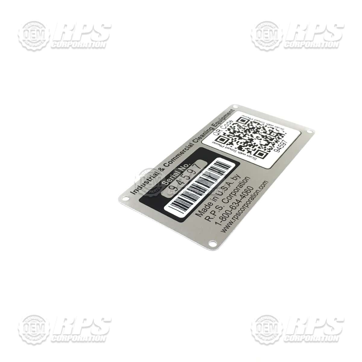 4-101 - Plate,Serial Number,FC 