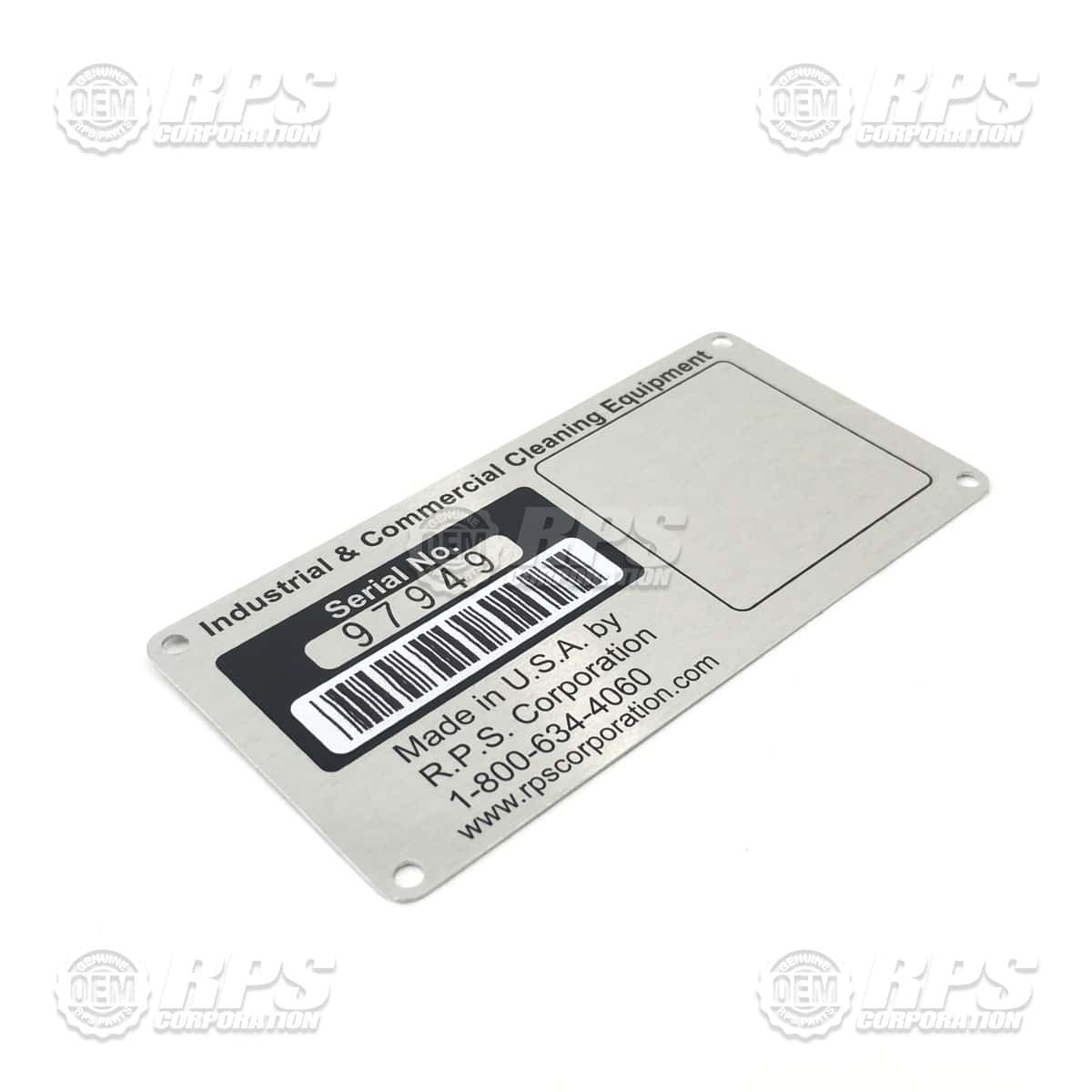 4-102 - Plate,Serial Number,FC 