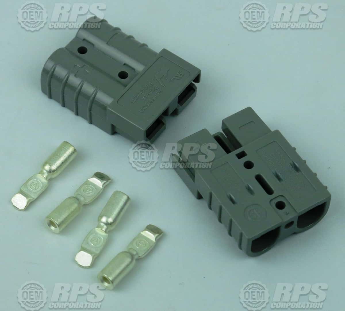 4-256 - Connector,Anderson,Grey,50 (36V) Housing Set of 2  w/Contacts