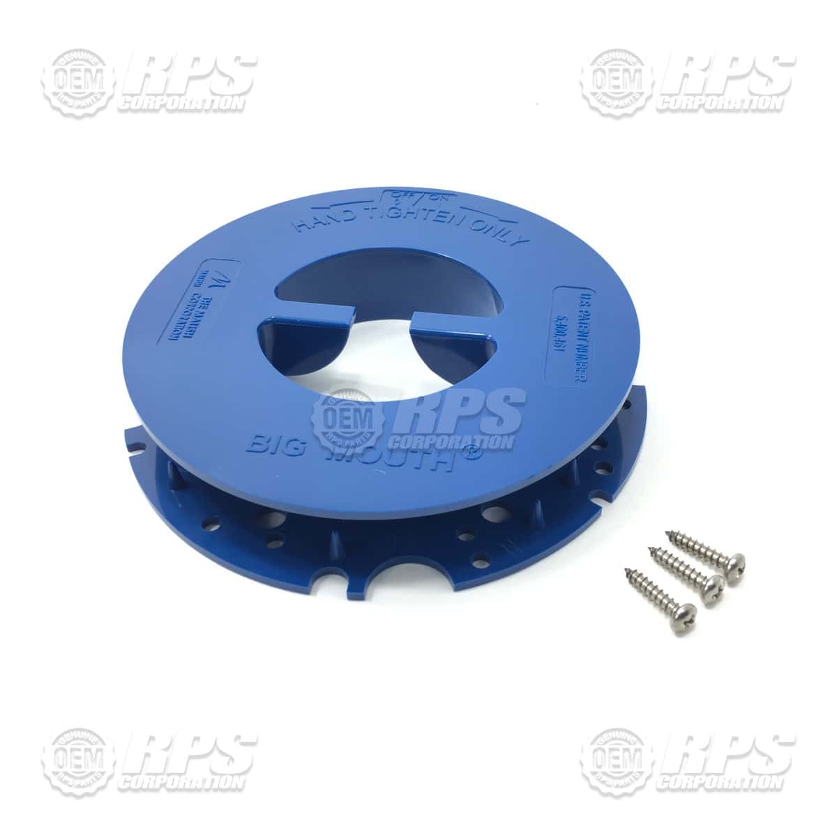 40-434D - Retainer, Pad, Big Mouth - Screw On/w Screws 