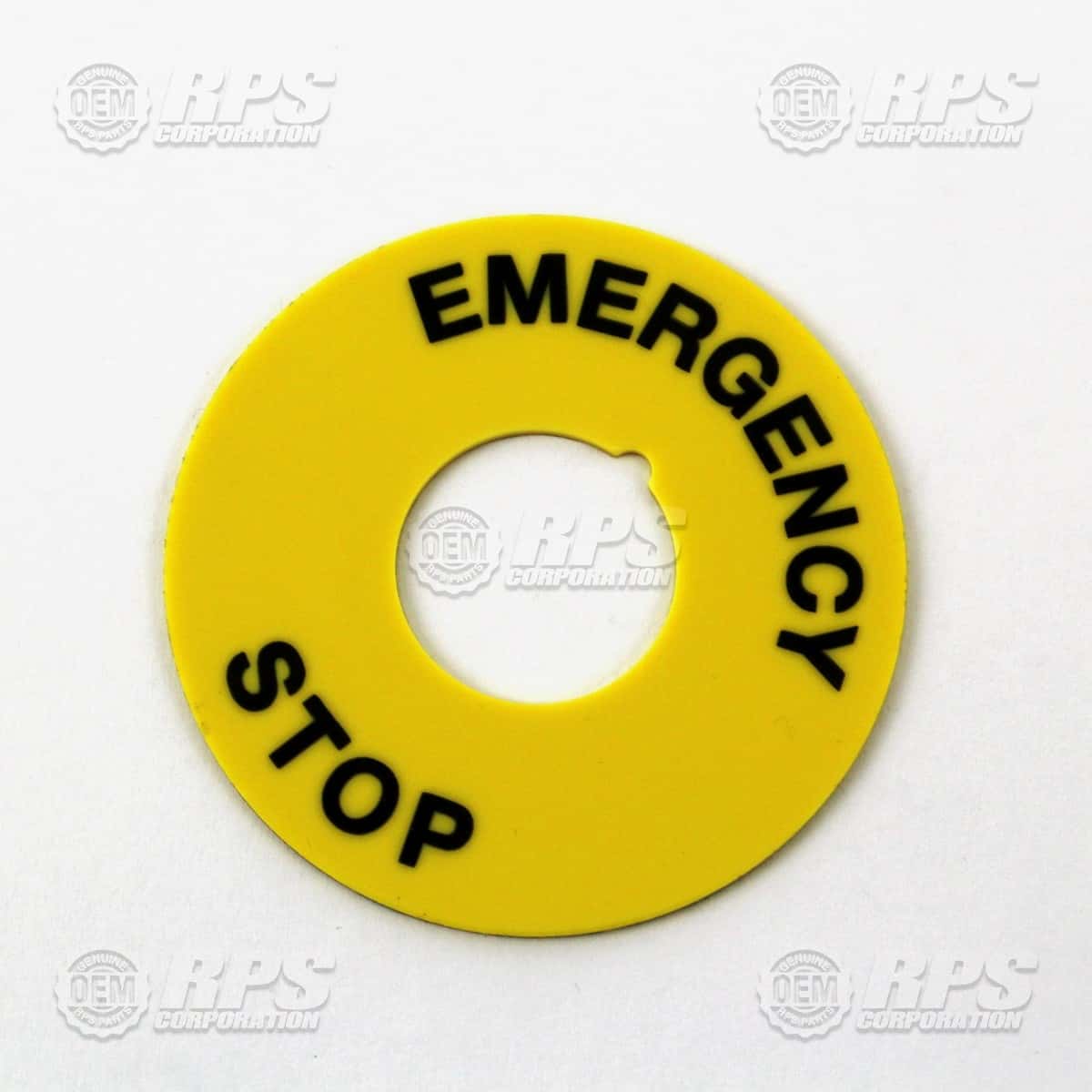 5-301 - Plate,Legend,E-Stop Switch 