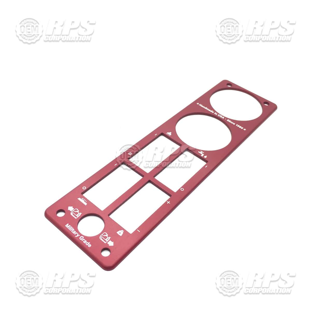 600-2022 - Control Panel Top, Rental, Red 