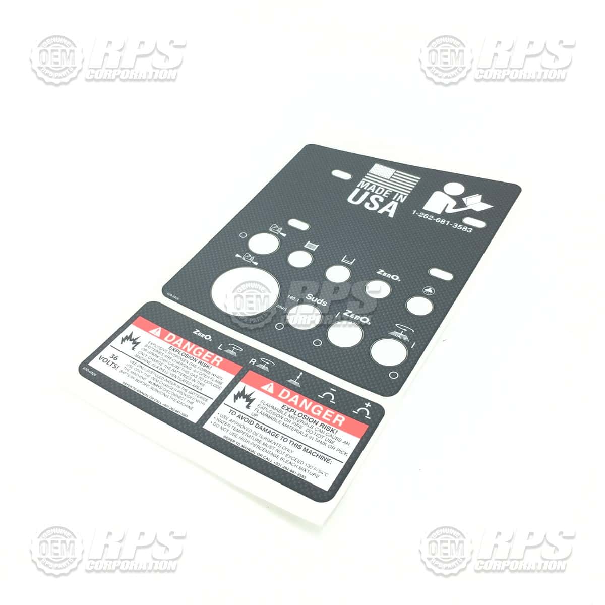 600-6026 - Decal, Control Panel, Side, Touch Screen 