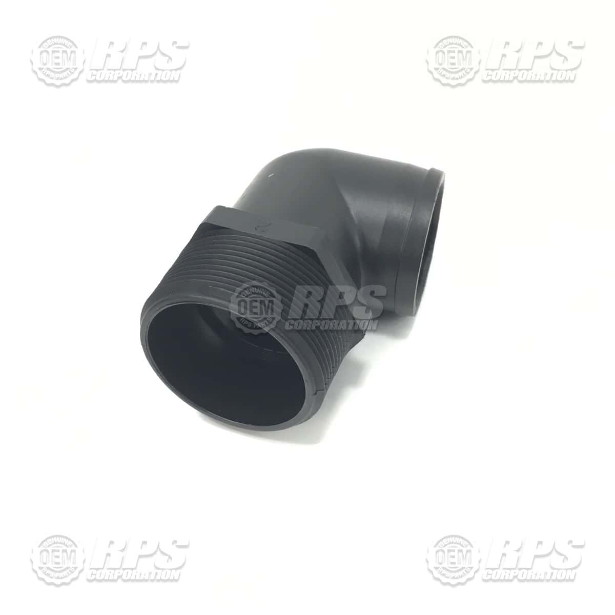 600-7040 - Elbow,2"MNPTx2"Barb Black 