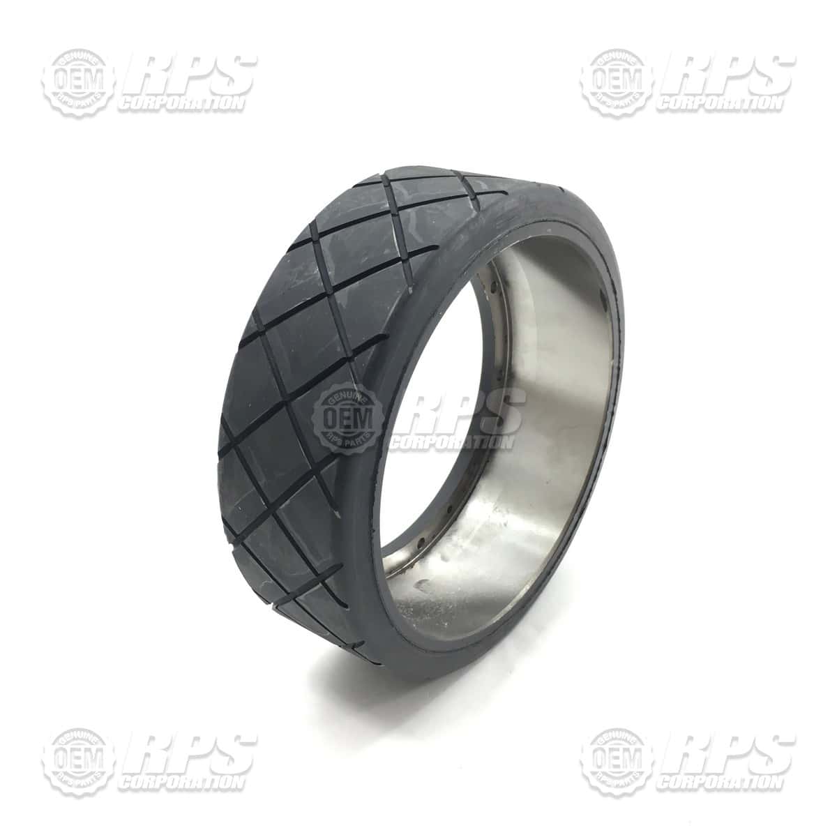 600-7345G - Wheel, Black, 10" Grooved 