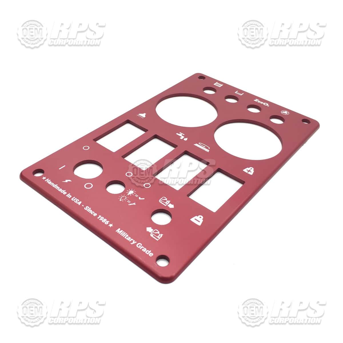 650-2022 - Control Panel Top, Rental, Red 