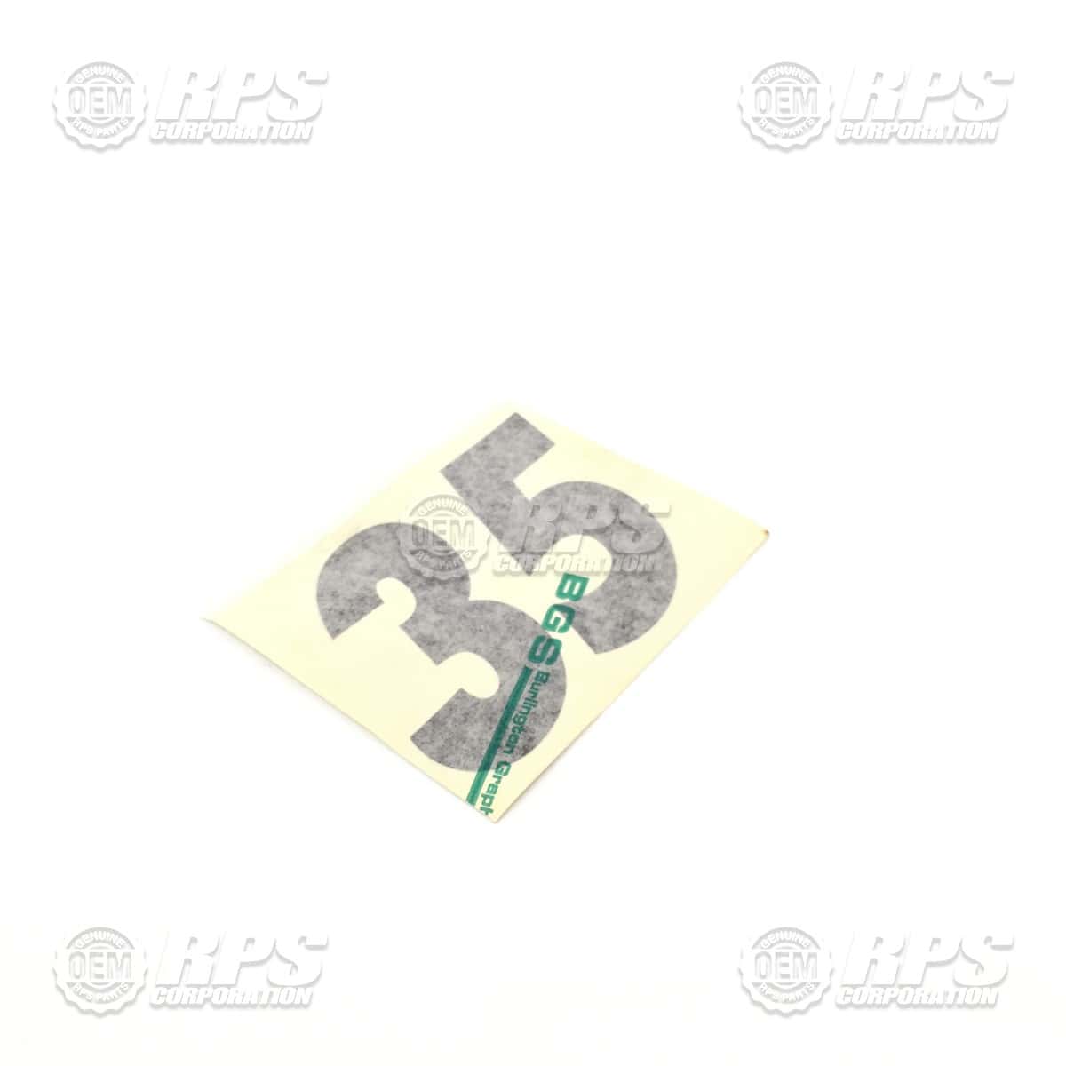 7-153 - Decal Set,'35' Left and Right 
