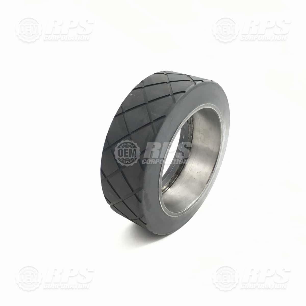 700-7345C - Wheel, Black, 12", Grooved 