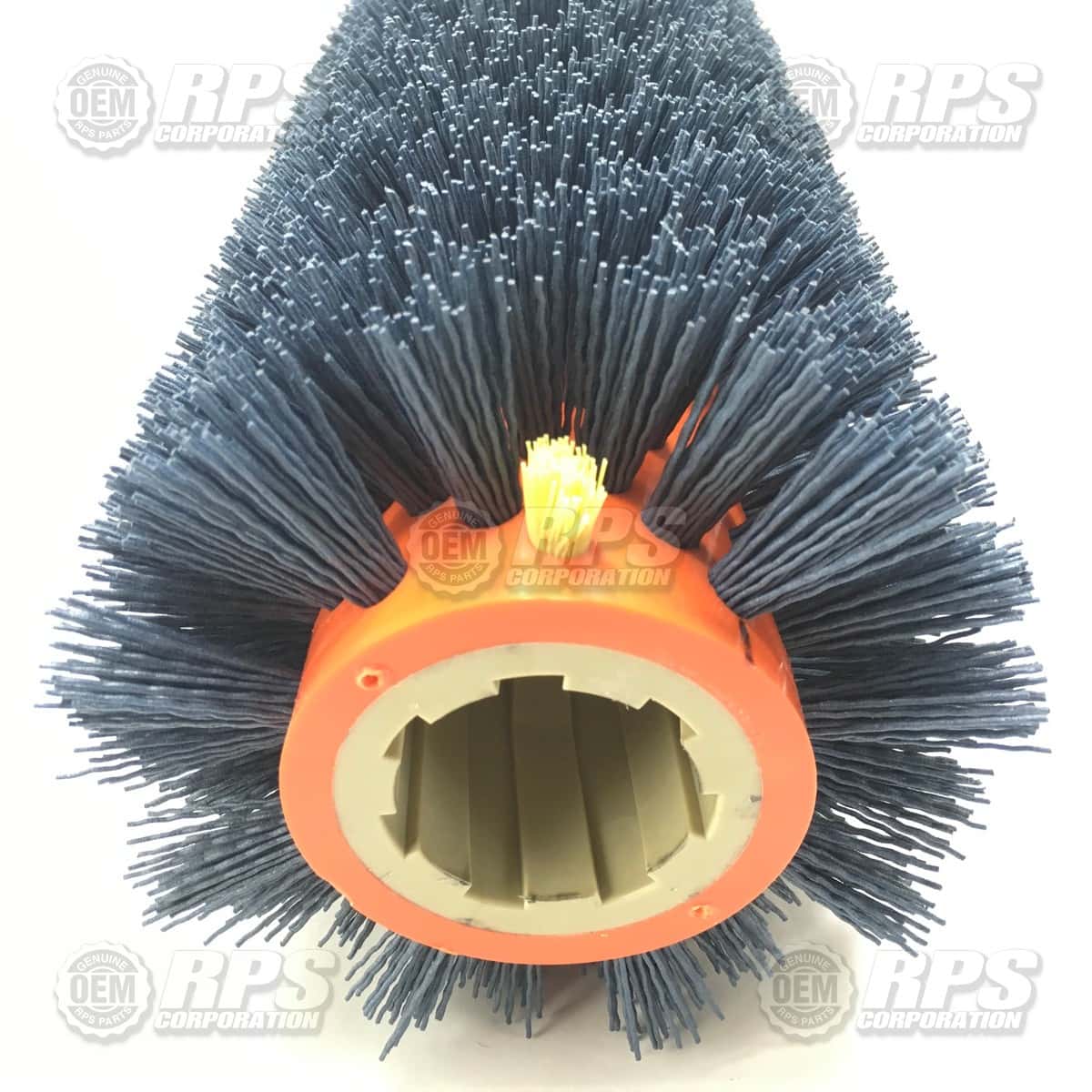 75-286C - Brush, Cyl, 28, Midi-Grit, 7-Spline Orange 