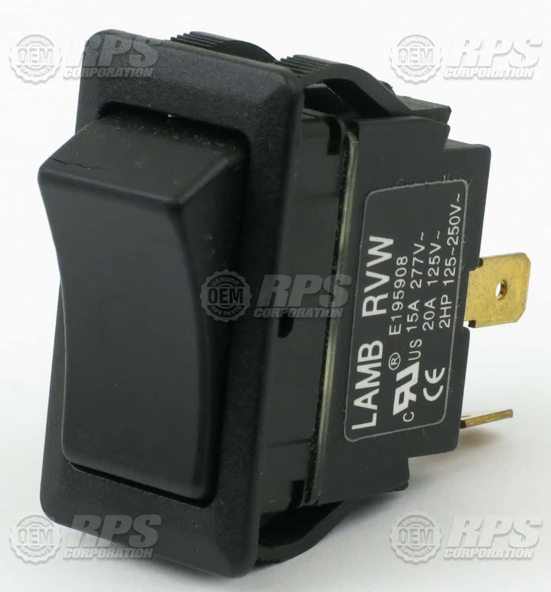 8-231 - Switch,Rocker,SPST,Black 