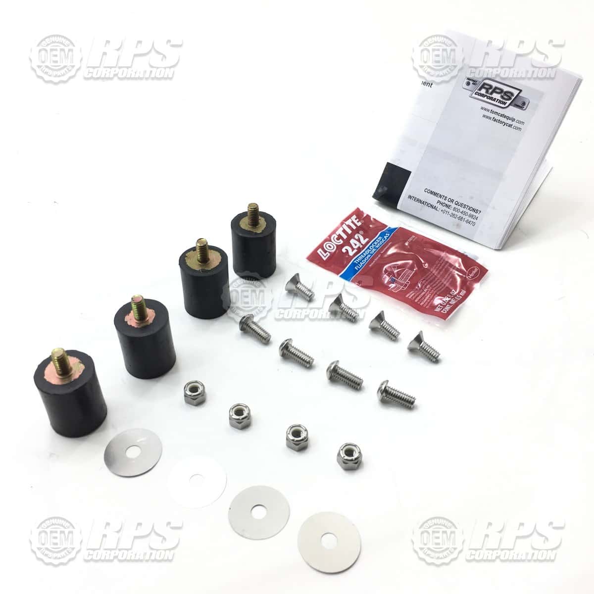 EDGE-7209 - Iso Kit 20/24" DC Scrubber  (4) Includes Hardware