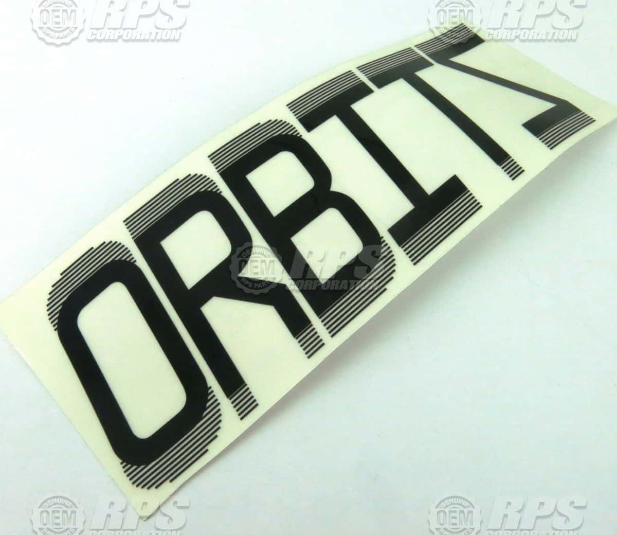 EDGE-7214 - Decal, Orbitz, 8", Black 