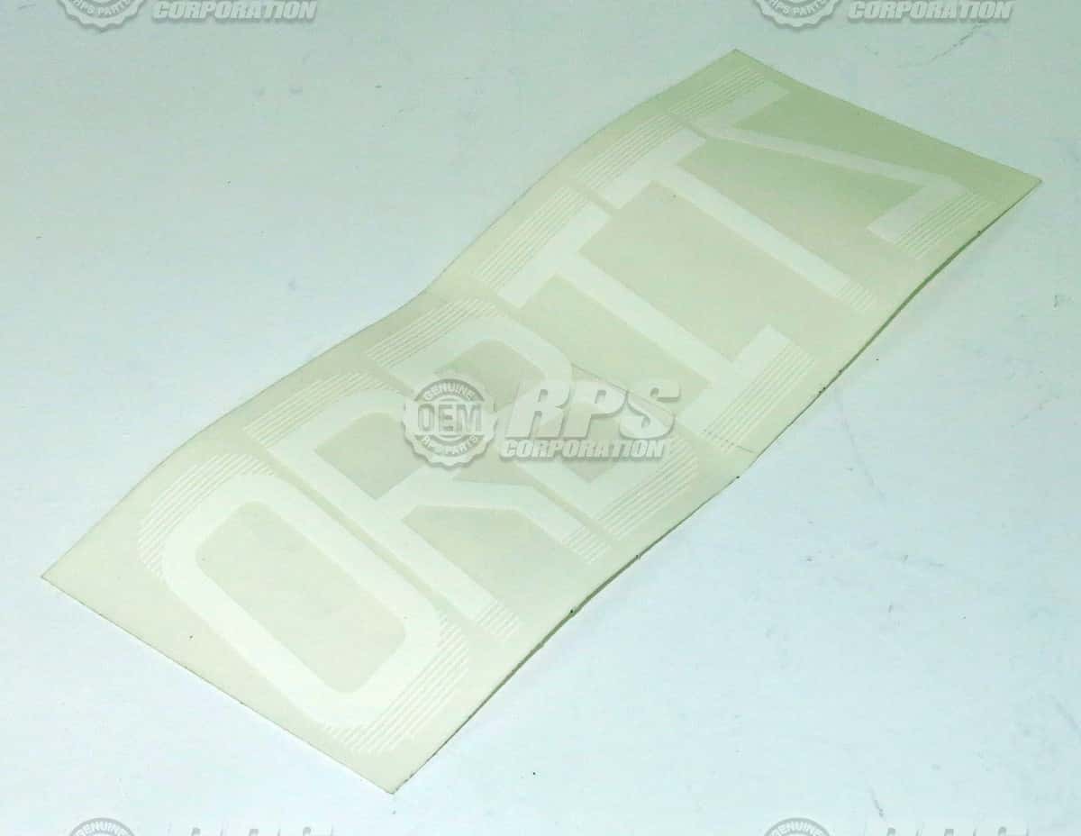 EDGE-7215 - Decal, Orbitz, 8", White 