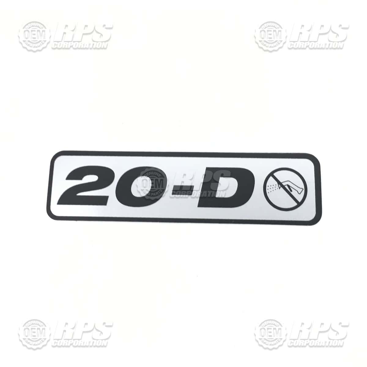 H-020D - Decal,20-D 