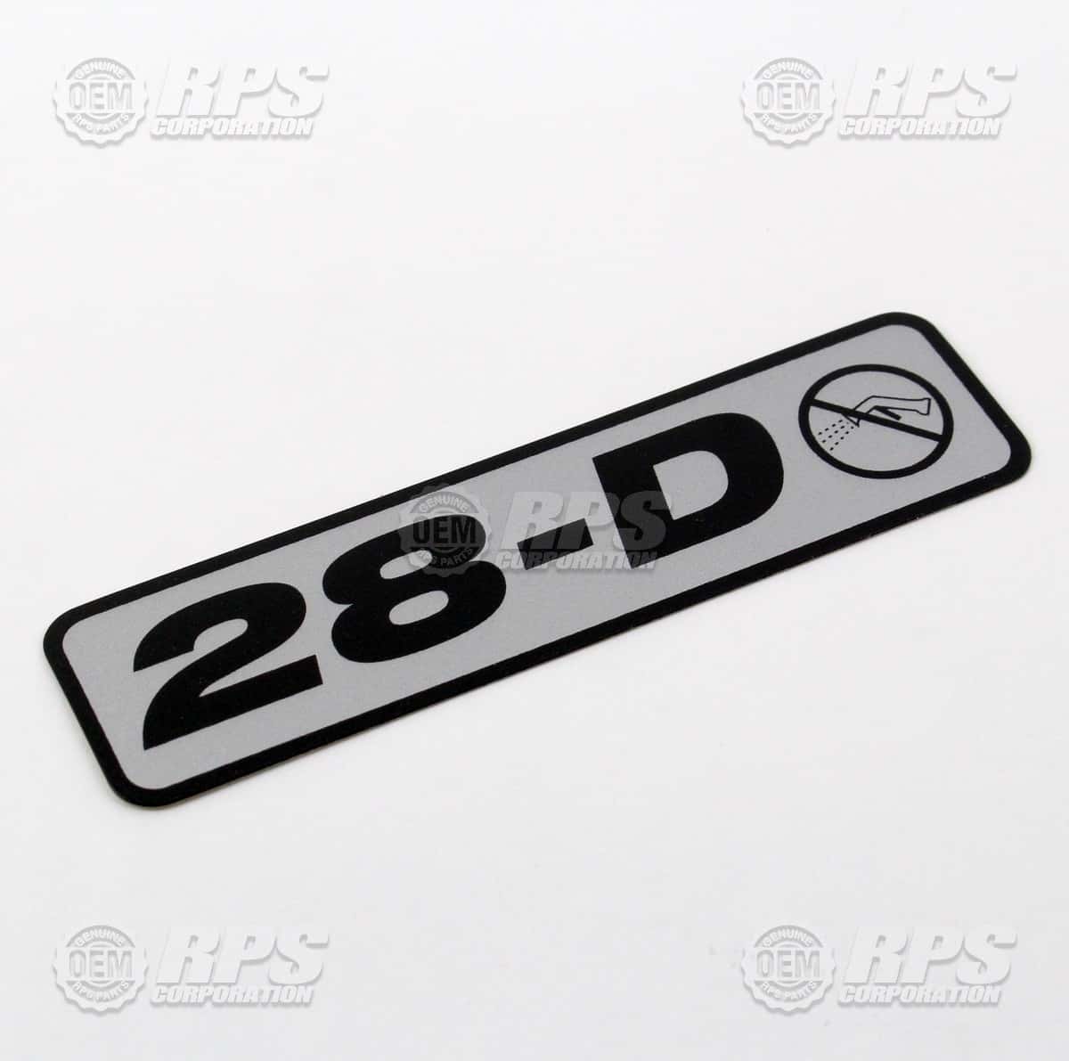 H-028D - Decal,28-D 