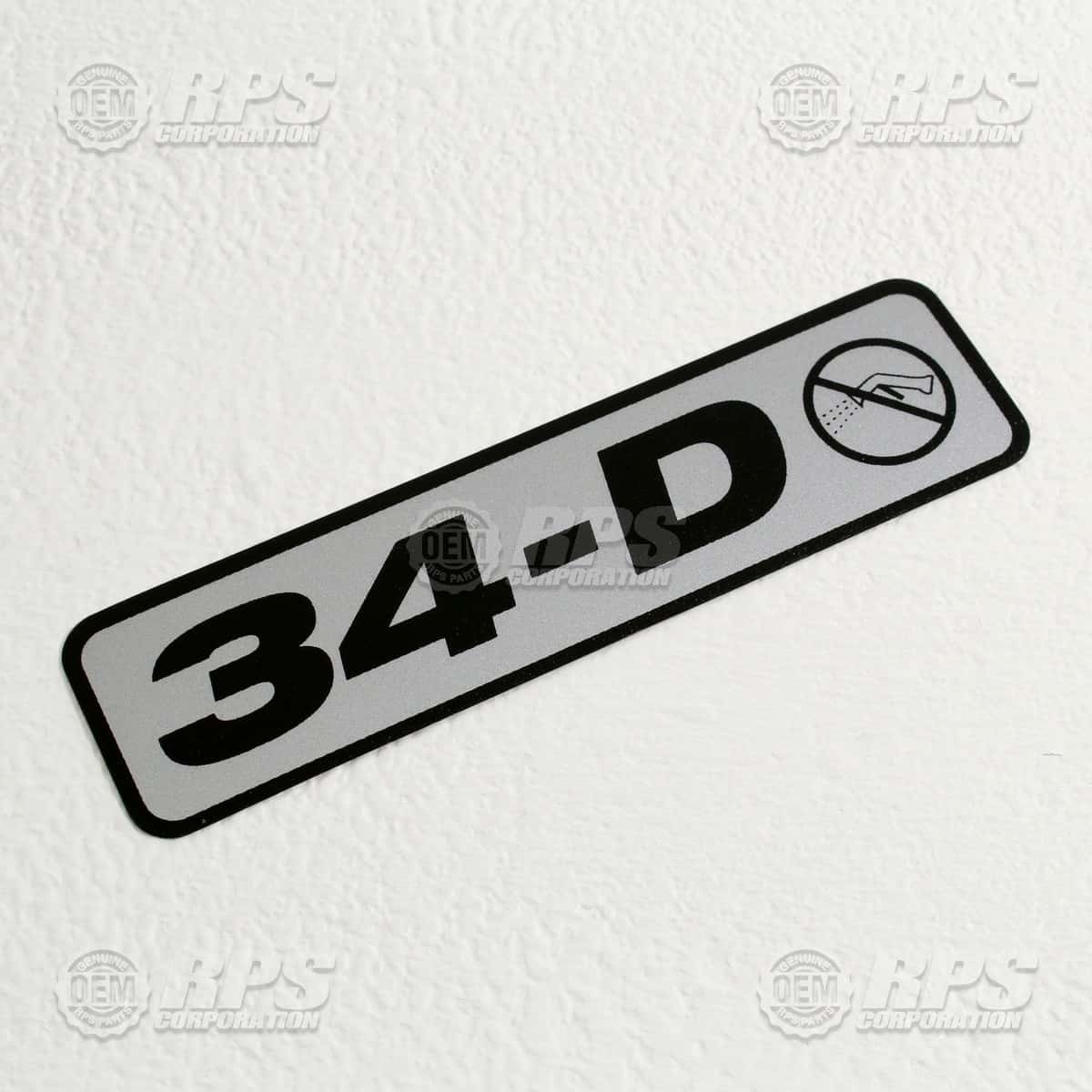 H-034D - Decal,34-D 