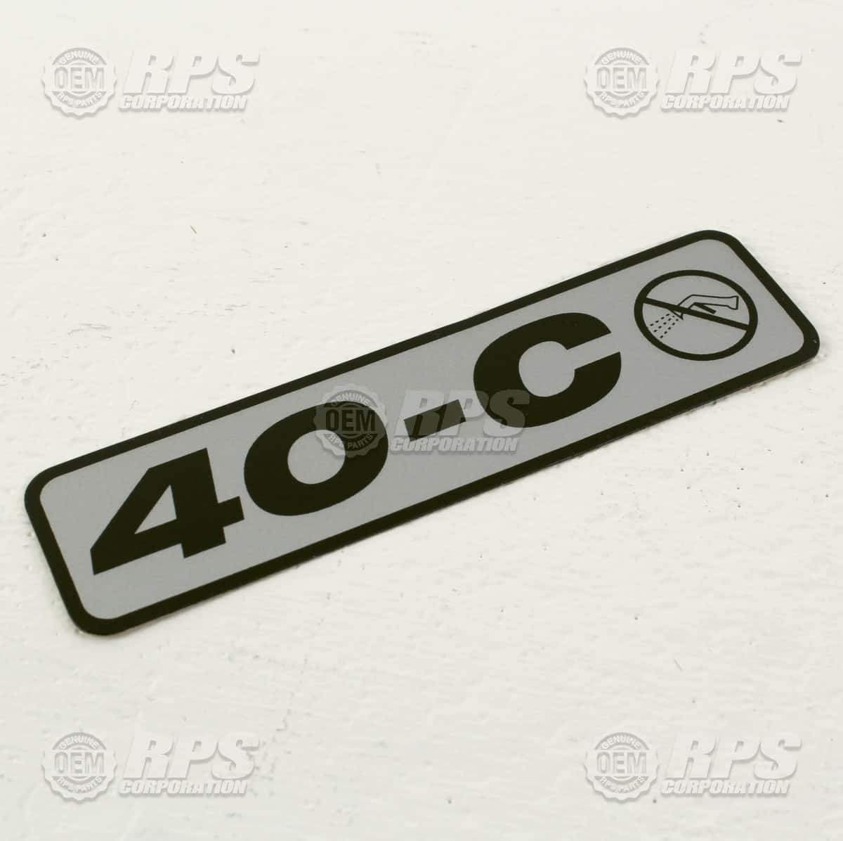 H-040C - Decal,40-C 