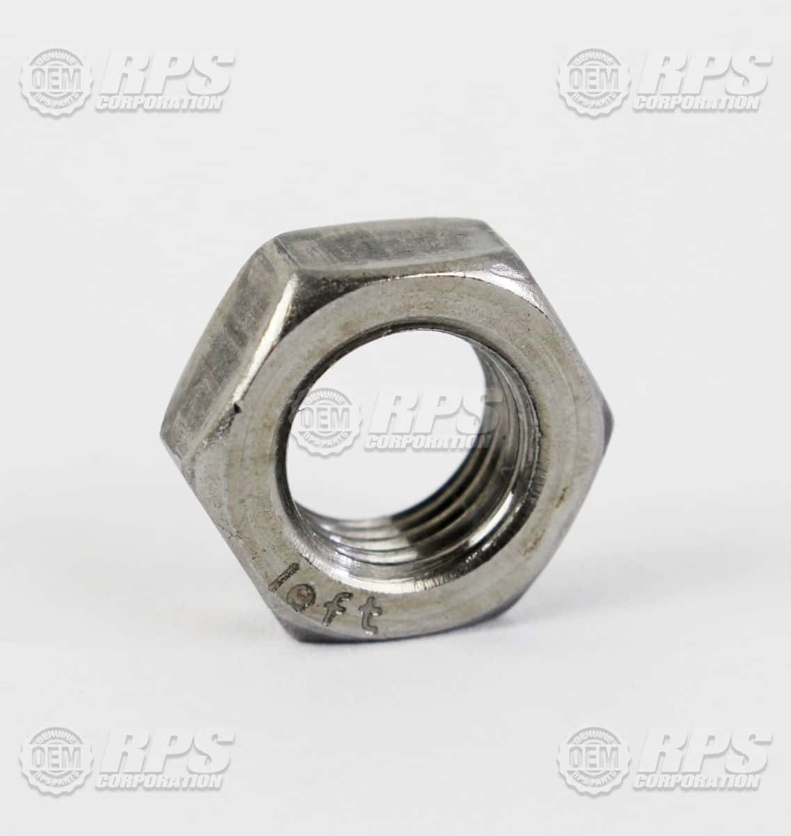 H-36956 - Nut,Hex Jam,3/8-24 Plain Finish,Left Hand 