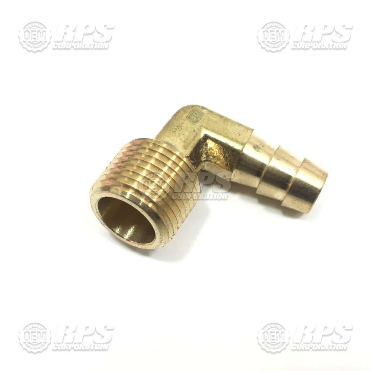 M-53525K18 - Elbow,3/8"Barbx3/8"MNPT Brass 