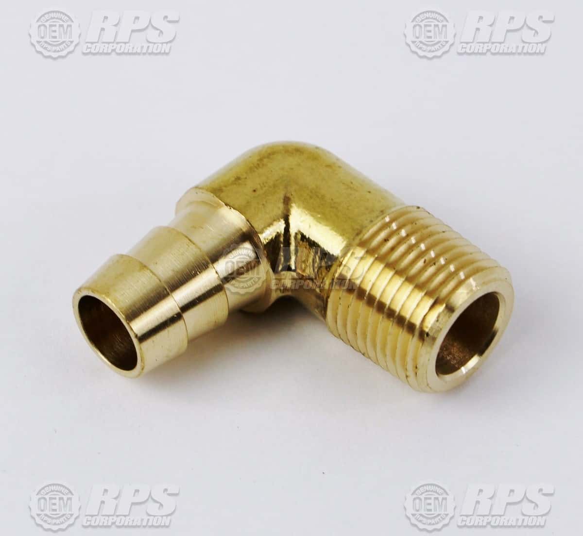 M-53525K21 - Elbow,1/2"Barbx3/8"MNPT Brass 