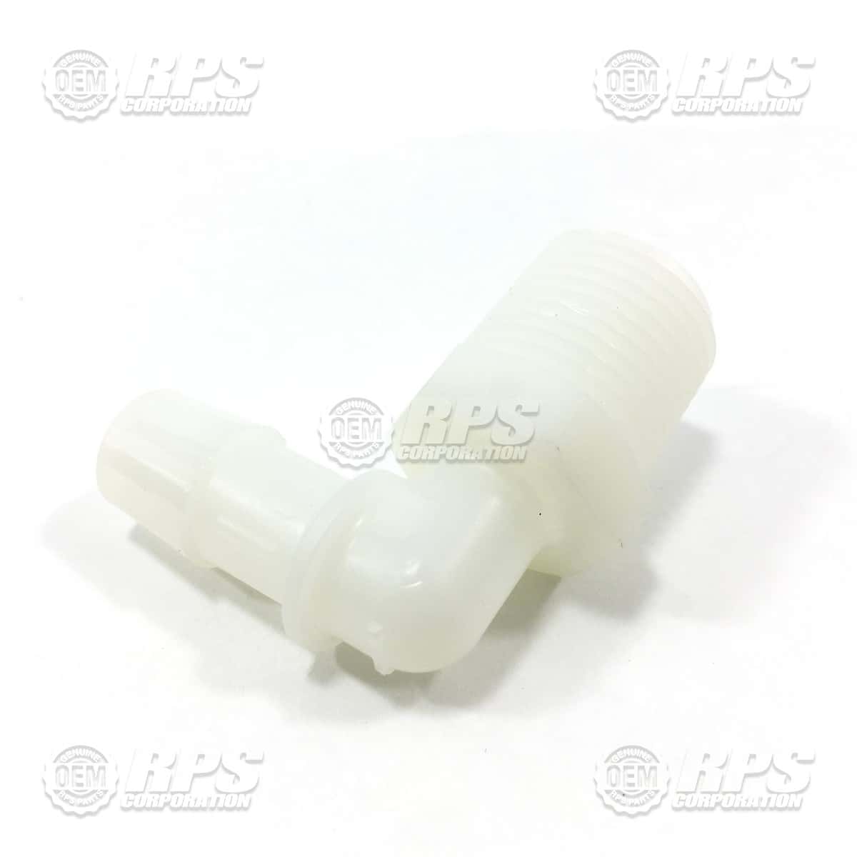 M-5463K514 - Fitting,1/2"NPTx1/2"Barb,Elbow White 